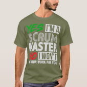 Geschenk von Witty Scrum Master Agile Project Mana T-Shirt (Vorderseite)