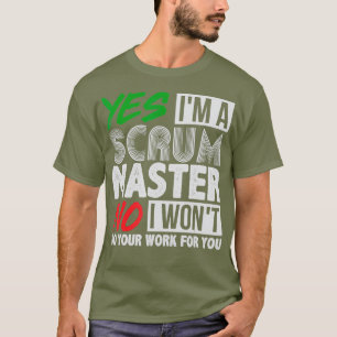 Geschenk von Witty Scrum Master Agile Project Mana T-Shirt