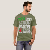 Geschenk von Witty Scrum Master Agile Project Mana T-Shirt (Vorne ganz)
