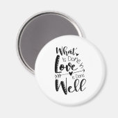 Geschenk, was in der Liebe gemacht wird Magnet (Vorderseite/Rückseite)