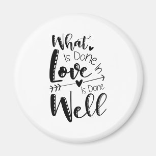 Geschenk, was in der Liebe gemacht wird Magnet