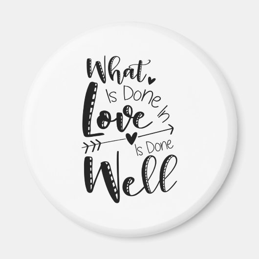 Geschenk, was in der Liebe gemacht wird Magnet (Vorne)
