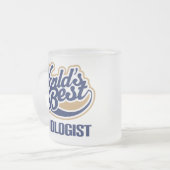 Geschenk-Weltbester Audiologe Mattglastasse (Vorderseite Links)