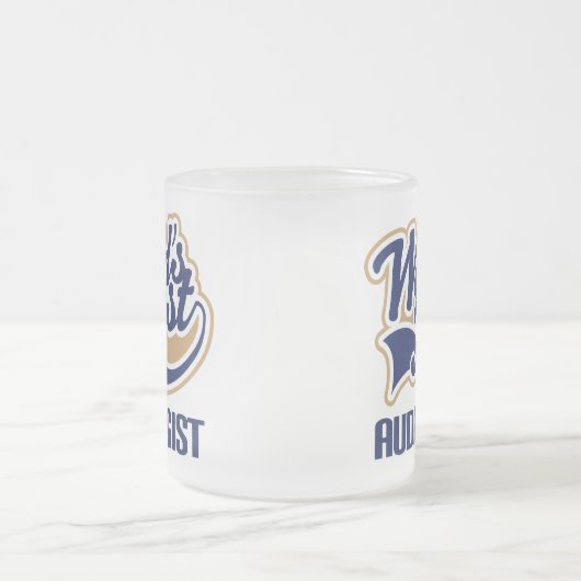 Geschenk-Weltbester Audiologe Mattglastasse (Mittel)