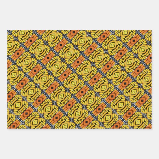 Geschenk Wrap Abstrakt Monarch Wings Geschenkpapier Set (Vorderseite 3)