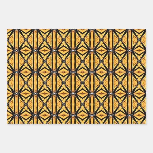 Geschenk Wrap Abstrakt Monarch Wings Geschenkpapier Set (Vorderseite 2)