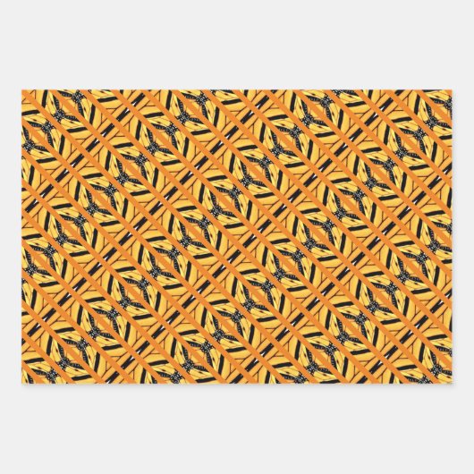 Geschenk Wrap Abstrakt Monarch Wings Geschenkpapier Set (Vorderseite)