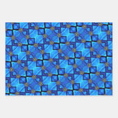 Geschenk Wrap Blue Himalayan Poppies Geschenkpapier Set (Vorderseite 3)