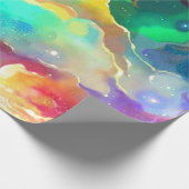 Geschenk Wrap farbenfrohe Flüssigkeit Außenraumgal Geschenkpapier (Ecke)