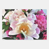 Geschenk Wrap Paper Peonies. Geschenkpapier Set (Vorderseite)