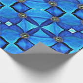 Geschenk Wrap Roll Blue Himalayan Poppy Geschenkpapier (Ecke)