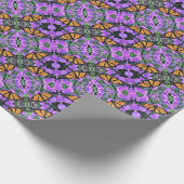 Geschenk Wrap Roll Monarchie über Lila Meister Geschenkpapier (Ecke)