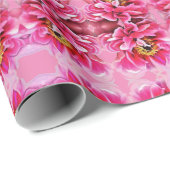 Geschenk Wrap Roll Pink Peony. Geschenkpapier (Rolleneckpunkt)