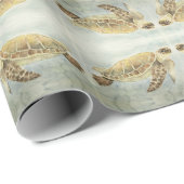 Geschenk Wrap Roll Sea Turtle #1 Geschenkpapier (Rolleneckpunkt)