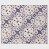 Geschenk Wrap Roll White African Daisies Geschenkpapier (Flach)