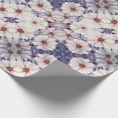 Geschenk Wrap Roll White African Daisies Geschenkpapier (Ecke)