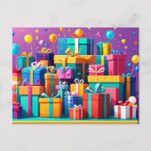 Geschenk Wrapped Delight Postkarte (Vorderseite)