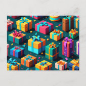 Geschenk Wrapped Delight Postkarte (Vorderseite)