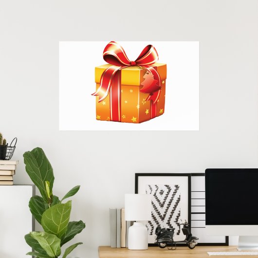 Geschenk Wrapped Present Poster (Heimbüro)
