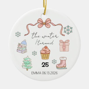 Geschenk zum 25. Geburtstag für Tochter Meilenstei Keramik Ornament
