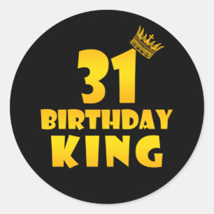 Geschenk zum 31. Geburtstag für den 31-jährigen Ge Runder Aufkleber