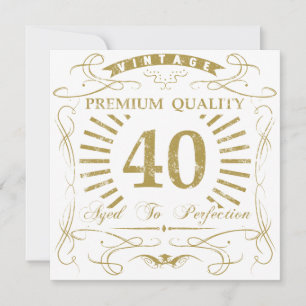 Geschenk zum 40. Geburtstag Karte