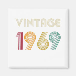 Geschenk zum 50. Geburtstag Vintage 1969 Magnet
