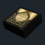 Geschenk zum 50. Hochzeitstag Erinnerungskiste<br><div class="desc">Dieses elegante schwarz-goldene 50-jährige Hochzeitjubiläum-Design ist ein perfektes Jubiläumsgeschenk für Eltern oder Freunde.</div>