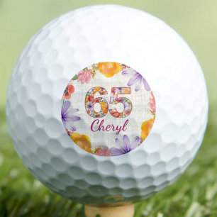 Geschenk zum 65. Geburtstag für Ehefrau Elegante F Golfball