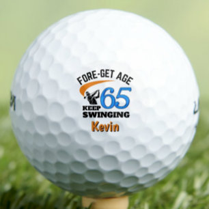 Geschenk zum 65. Geburtstag für Kollegen Lustiges Golfball