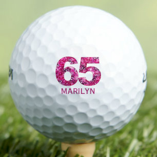 Geschenk zum 65. Geburtstag für Schwester - Rosa B Golfball