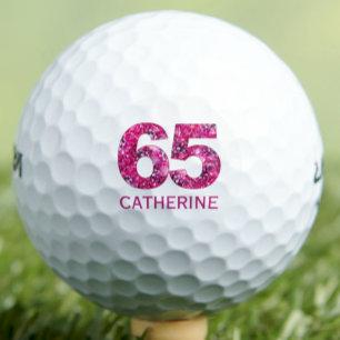 Geschenk zum 65. Geburtstag für Tante – Florales D Golfball