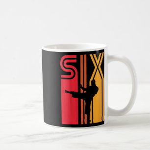 Geschenk zum 6. Geburtstag Karate Retro Taekwondo Kaffeetasse
