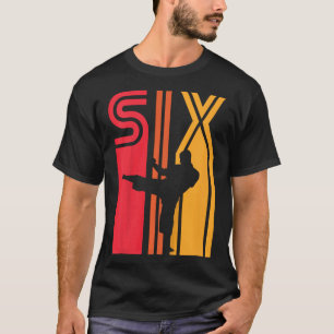 Geschenk zum 6. Geburtstag Karate Retro Taekwondo T-Shirt