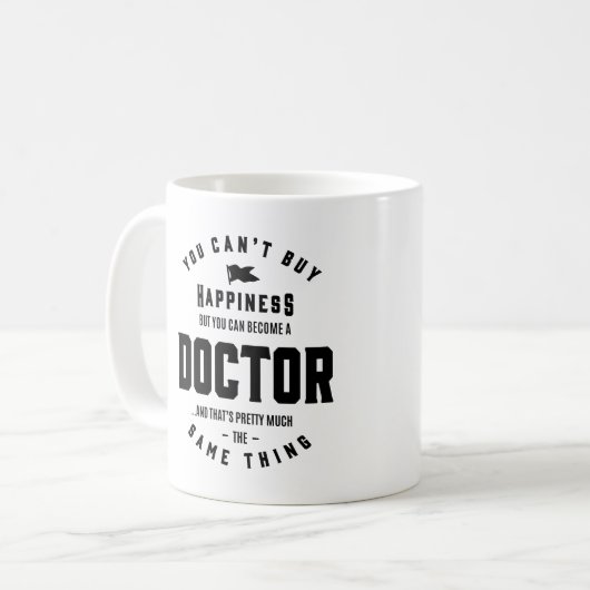 Geschenk zum Beruf des Arztes Kaffeetasse (Vorderseite Links)
