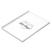 Geschenk zum dritten Jahrestag für Boyfriend Girlf Notizblock (Linke Seite)