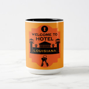 Geschenk zum Gefängnisbesuch Zweifarbige Tasse