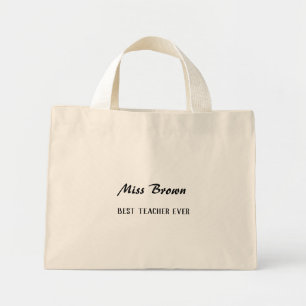 Geschenk zum Jahresende zur Lehrererkenntlichkeit  Mini Stoffbeutel