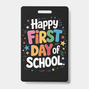 Geschenk zum Lehrerleben Glücklicher erster Schult Ausweis