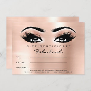 Geschenk zum Makeup-Zertifikat für Lashes Einladung