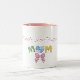 Geschenk zum Muttertag für die vergesslichste Mutt Zweifarbige Tasse
