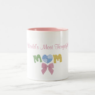 Geschenk zum Muttertag für die vergesslichste Mutt Zweifarbige Tasse