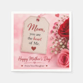 GESCHENK ZUM MUTTERTAG  SERVIETTE (Vorderseite)