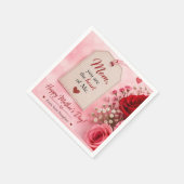 GESCHENK ZUM MUTTERTAG  SERVIETTE (Ecke)