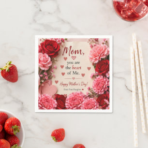 GESCHENK ZUM MUTTERTAG  SERVIETTE