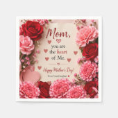 GESCHENK ZUM MUTTERTAG  SERVIETTE (Vorderseite)