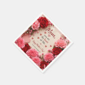 GESCHENK ZUM MUTTERTAG  SERVIETTE (Ecke)