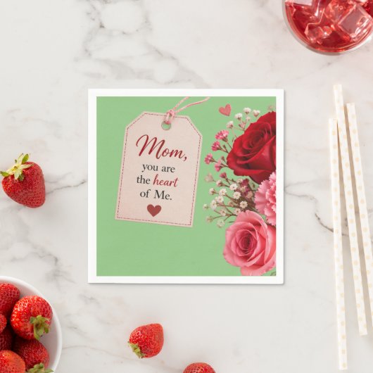 GESCHENK ZUM MUTTERTAG SERVIETTE (Beispiel)