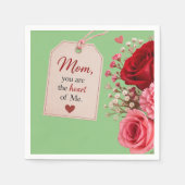 GESCHENK ZUM MUTTERTAG SERVIETTE (Vorderseite)