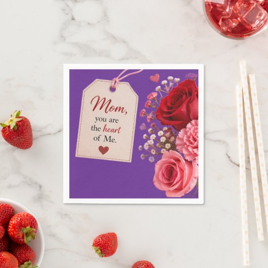 GESCHENK ZUM MUTTERTAG SERVIETTE (Beispiel)